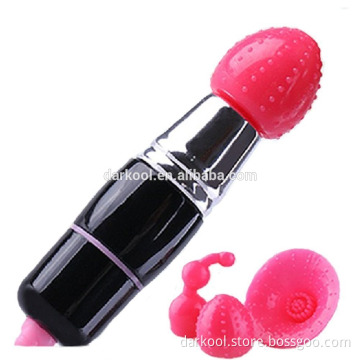 B007/3 heads pink black clitoris vibrator cheap mini finger sex toy for woman